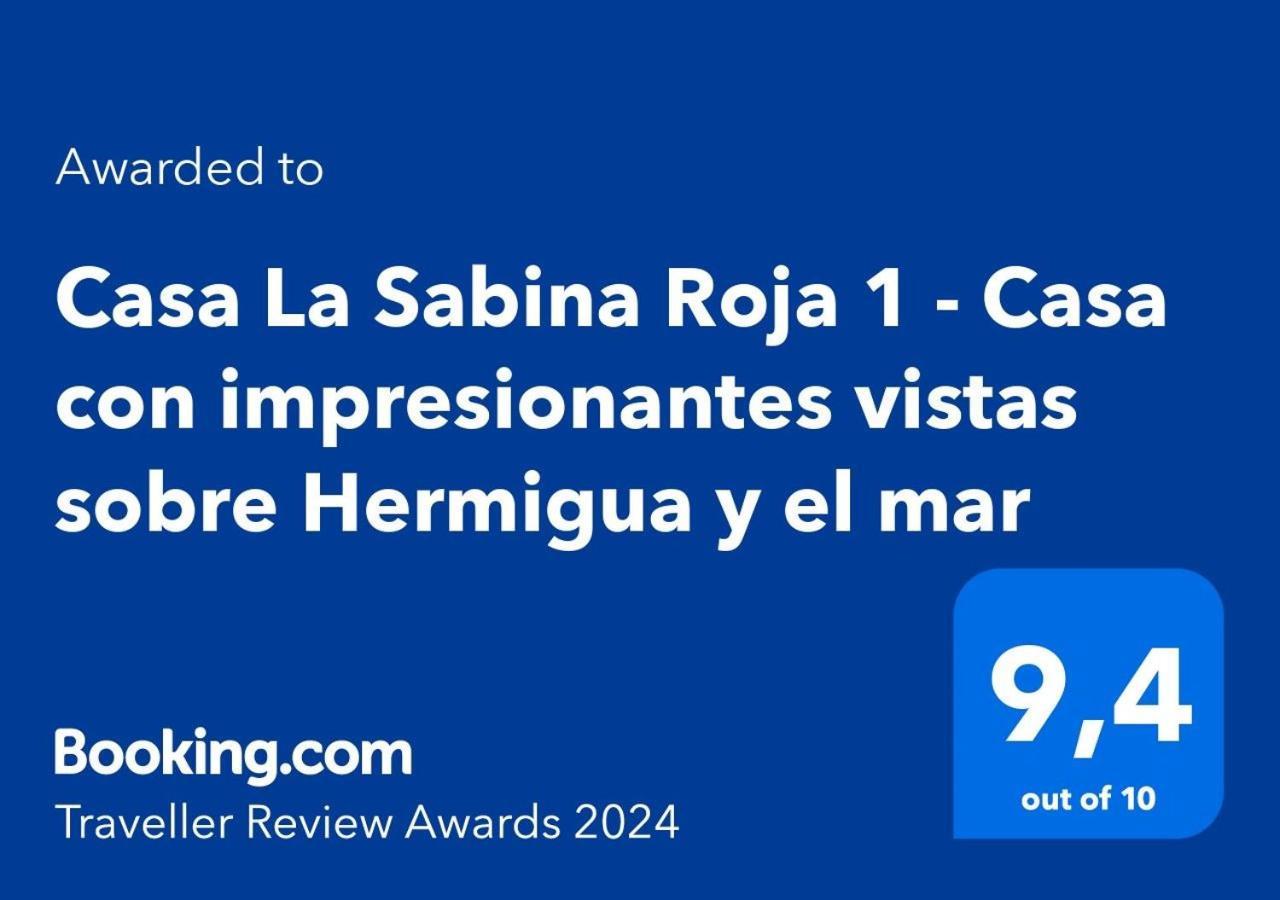 Casa La Sabina Roja 1 - Casa Con Impresionantes Vistas Sobre Hermigua Y El Mar Bagian luar foto