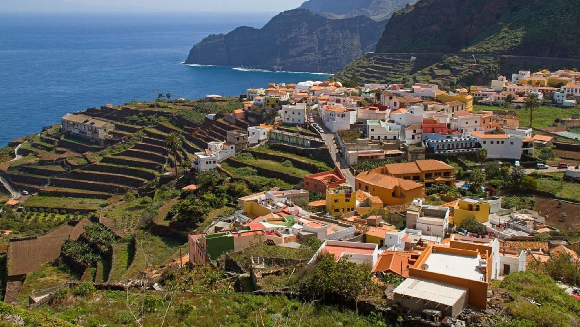 Casa La Sabina Roja 1 - Casa Con Impresionantes Vistas Sobre Hermigua Y El Mar Bagian luar foto